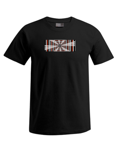Tesla Plaid Logo – T-Shirt – black