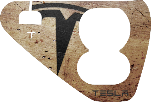 Tesla Model 3 / Y Charging Port Sticker – Holz