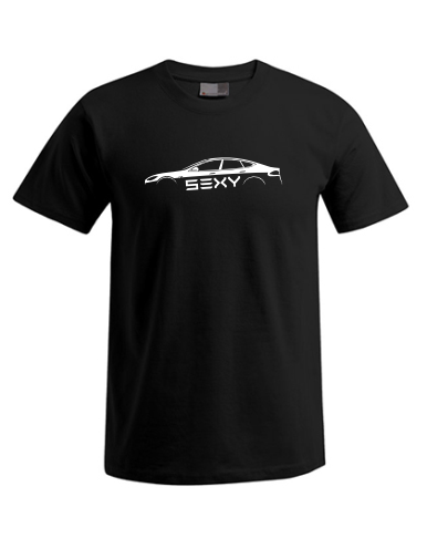 Tesla Model S – T-Shirt – Weiss – Sexy